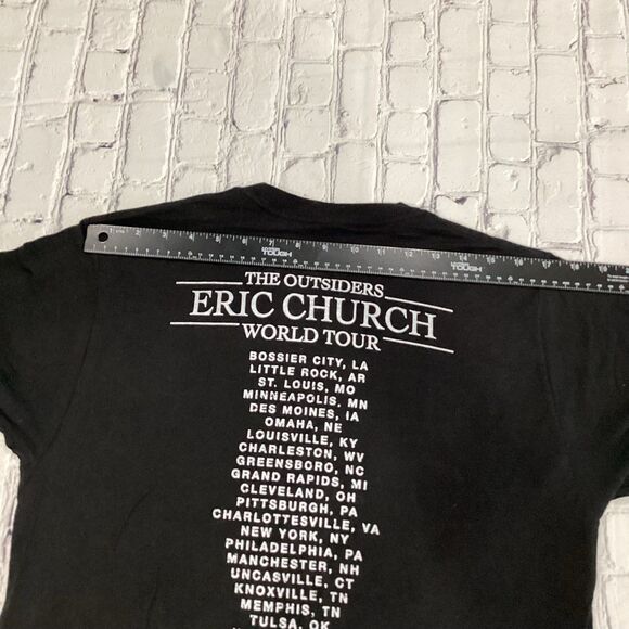 Eric Church T-Shirt Men’s Size M Black 2014 The Outsiders World Tour Concert - Picture 7 of 10